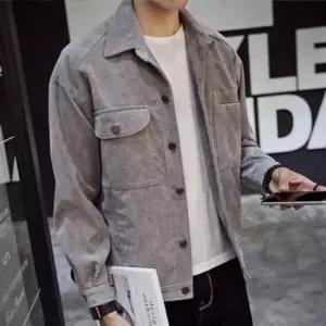 골덴 남성 가을 라이더자켓 캐주얼 린넨