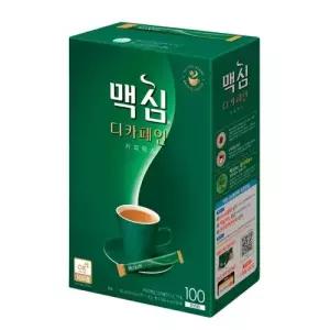 동서 맥심 디카페인 커피믹스 100T