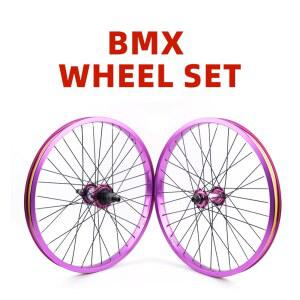 폴소 20인치 BMX 자전거 휠셋 알루미늄 합금 싱글 스피드 블랙 퍼플 실버 자전거 휠 세트