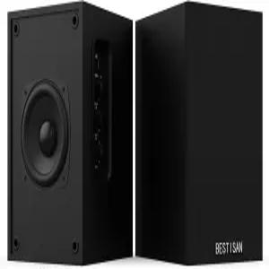 레코드 플레이어용 BESTISAN 액티브 책장 스피커 블루투스 및 RCA(SR16)가 탑재된 TV PC 무선 음악