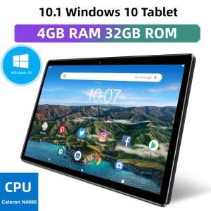 4GB RAM 32GB ROM 10.1인치 윈도우 10 태블릿 1280*800 IPS HDMI 64비트 인텔 셀러론 N4000 CPU WIFI 블루