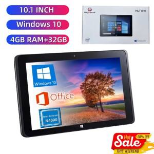 T10 4GB LPDDR4 RAM 32GB EMMC ROM 10.1인치 윈도우 10 태블릿 PC 인텔 셀러론 N4000 64비트 HD-MI 포트 듀
