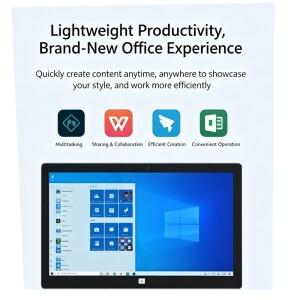 11.6인치 인텔 아톰 E3950 X7 윈도우 10 태블릿 PC 6GB DDR3L RAM 128GB ROM 64비트 1920×1080 IPS WIFI