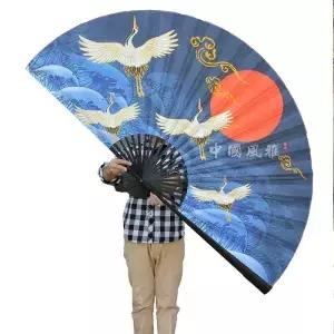 90cm 수제 일본식 대형 벽걸이 부채 벽 장식 종이 접이식 후지산