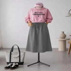 [리센][리센]밴딩뒤트임A라인 여성 데일리 스커트 -RLSK2608004-