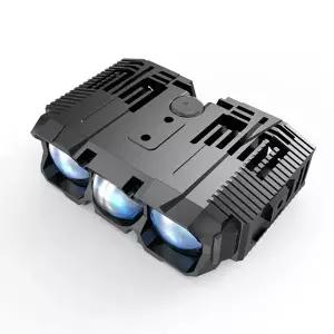 3렌즈 LED 스포트라이트 노란색 및 흰색 조명 전환 강력한 조명 효과 전기차용 범용 제품