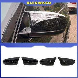 BMW X5 E70 X6 E71 2008-2013용  튜닝 사이드 사이드 미러 커버 캡 블랙 카본 패턴