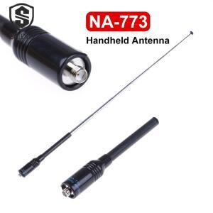 NA-773 텔레스코픽 안테나 핸드헬드 듀얼 밴드 나고야 SMA-F UV-5R 5RE B5 B6 양방향 무전기 암 커넥터