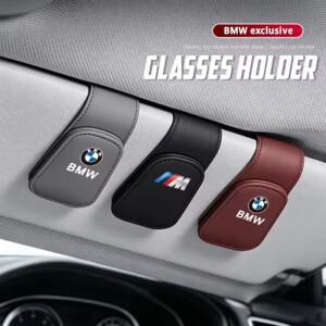 선바이저 클립 선글라스 홀더 티켓 카드 수납 정리함 BMW 호환 X4 X5 X6 X7용 차량 내부 액세서리