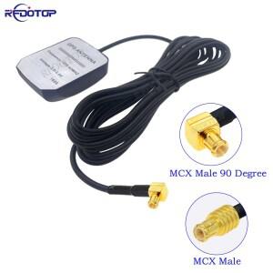차량용 GPS 안테나 RG174 케이블 MCX 남성형 90도 마그네틱 베이스 수신기 자동차 내비게이션 카메라 플레