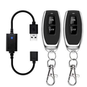 DC 5V USB 무선 RF 리모컨 스위치 드라이버 전원 ON/OFF LED 라이트 스트립 독서등 팬용