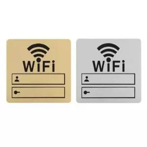 아크릴 와이파이 스티커 wifi 비밀번호 안 표지판