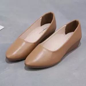 웨지힐단화 여성 오피스 웨지힐 스타일 경량 단화 구두