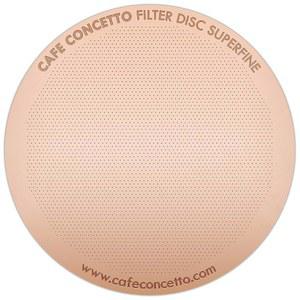에어로프레스 고 / 커피 메이커(초미세)에 사용할 수 있는 카페 CONCETTO 필터 - 프리미엄 교체 디스크 재사용 가능한 금속, 티타늄 코팅 스테인리스 스틸. 메쉬 또는 용지 업그레이드