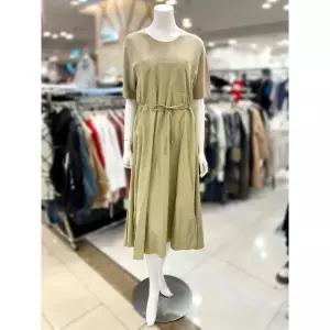 한정수량 소고 니트 배색 롱 원피스 AJ2PA08 2840953