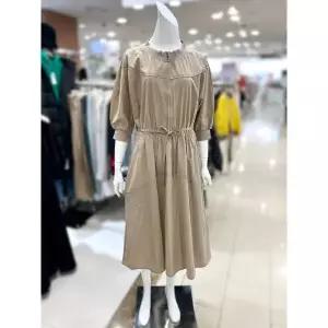 한정수량 소고 소매 볼륨 스트링 롱 원피스 AL2WA28 2840950
