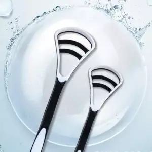( )혀 클리너 혓바닥 설태 혀닦기 백태 제거1pc 스크레이퍼 케어 브러시 표면 청소 기 혓솔 혓바닥클리너
