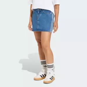 아디다스 ADIDAS 3-스트라이프 데님 스커트 KD2901