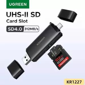 CF카드리더기 UGREEN USB C SD 40 카드 리더 메모리 312MBs USB30USB to 마이크로 TF PC 노트북 UHS-IIUHS-