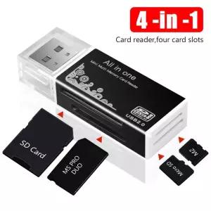 CF카드리더기 USB 20 카드 리더기 4 in 1 멀티 리더 메모리 어댑터 스틱 프로 듀오 마이크로 SDT-플래시M2M