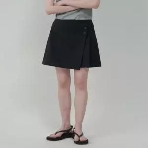 모트 에센셜 랩 스커트 - Black MOTT2025SS-0028-Black