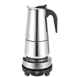 밍방부탕 200 / 450ML 휴대용 에스프레소 커피 메이커 모카포트 스테인리스 스틸 전기 스토브용 필터 퍼콜레이터 추출기 케틀 포트