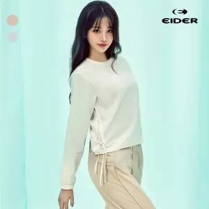 아이더 행사티셔츠 시어 여성 우븐 맨투맨 긴팔 티셔츠 여자티 2컬러 DWM2526
