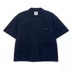 리 커버올 반팔 셔츠 네이비 LE2502SS08NA