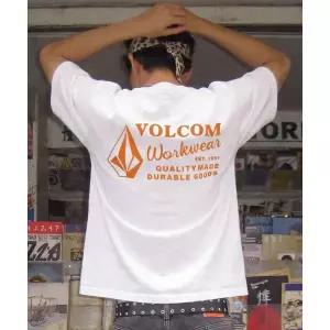 매장정품 VOLCOM 워크웨어 에센셜 컴포트핏 반팔티(화이트)