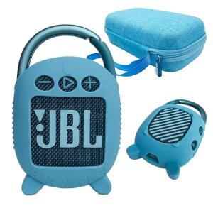 JCHPINE 실리콘 커버 및 하드 케이스 JBL CLIP 4 휴대용 블루투스 스피커용 방수 스피커 액세서리 충격 방지 방진 파란색 | 액세서리 보호용 여행용 케이스 보관 부드러운 (파란색)