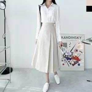 KSS 9957 여자핀턱 주름 플리츠 스커트