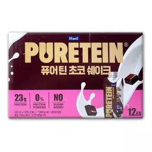 해핑몰 코스트코 매일 퓨어틴 초코 쉐이크 3960ml330ml x 12개 단백질 23g 음료 515533