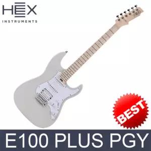 헥스 E100 PLUS PGY 일렉기타 파스텔그레이 색상 입문용 초보용 안성맞춤