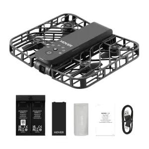 카메라가 장착된 HOVERAIR X1 드론 닥 이륙 경로 핸즈프리 컨트롤 블랙 콤보