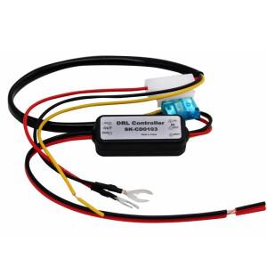 HAUSNN 1Pcs DRL 컨트롤러 자동 LED 주간 러닝 라이트 릴레이 하네스 조광기 On/Off 12-18V 안개등