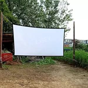 야외 대형 천 영화 스크린 접이식 영상 스크린천 프로젝터