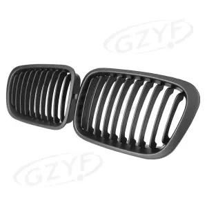 BMW 3 E46 세단 4도어 1998-2001 E46 컴팩트 2001 2002 2003 2004용 프론트 그릴 그릴 매트 블랙 ABS