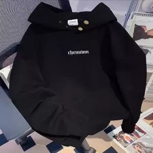 후드 티 가을 겨울 풀오버 맨투맨 CHENUVM의 무게감 있는 더블 버튼 후드티 남여공용 공용 가을겨울 고급스