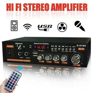 G30 G-919H 1000W 가정용 전력 증폭기 오디오 Bluetooth Amplificador 서브우퍼 스피커 극장 사운드 시스템