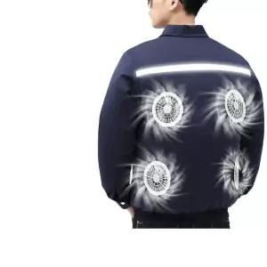 대용량 선풍기조끼 긴팔 자켓 작업복 쿨링 쿨조끼