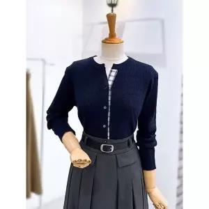 갤러리아 [레코브]체크배색 케이블 가디건(LG31FXKC537X)