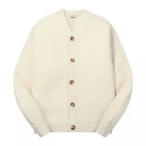 [롯데백화점]본 남성 F/W 울 100 HAZZ 가디건 아이보리 BN4FSW840IV
