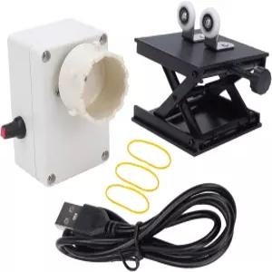 ZAWELIYO 낚싯대 권취기 0-50rpm 조절 가능 높이 ABS 소재 시계방향/반시계방향 스위치 USB 인터페이스