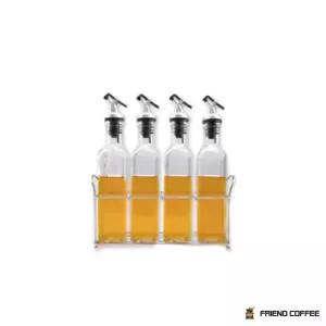유리 소스 오일병 기름병 250ml 4P세트 (거치대 포함)