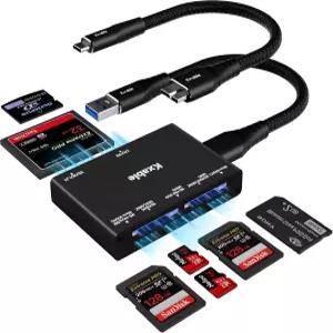SD Card Reader 7 in 1 Kxable USB 3.0 메모리 카드 리더/라이터 5Gbps SD/Micro