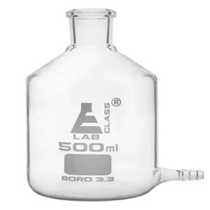 EISCO 흡입기 병 500ml - 튜브 연결구 포함 붕규산 유리