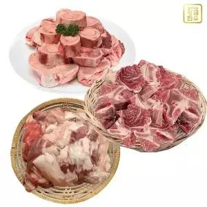 황금한우 사골2kg+도가니300g+잡뼈1kg 