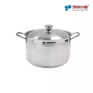 키친아트 퀸즈 통3중 IH 인덕션겸용 스텐레스 곰솥 냄비 28cm