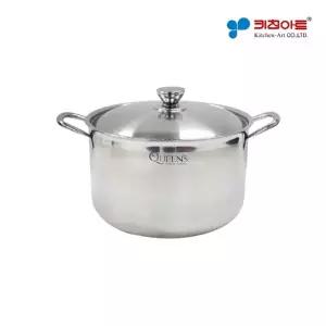 키친아트 퀸즈 통3중 스텐레스 IH 인덕션가능 곰솥 냄비 28cm