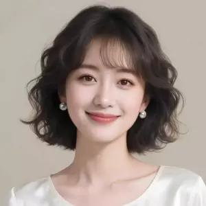 여자가발 항암 항암가발 똑딱이 여성 가발 패션 파마 웨이브 단발